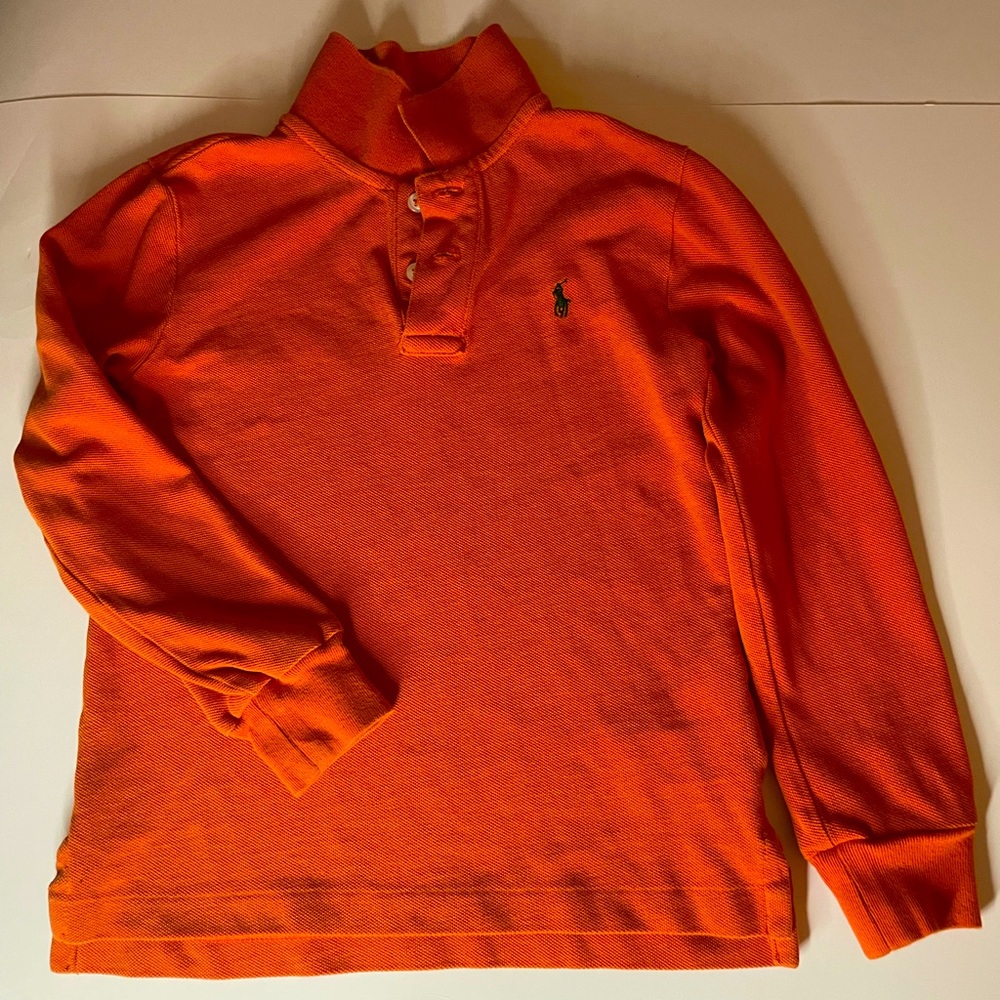 Cotton mesh longsleeve Polo shirt